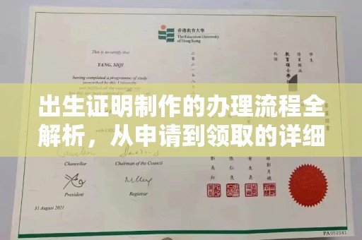 杨陵出生证明制作的办理流程全解析，从申请到领取的详细指南
