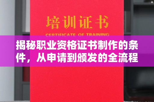 杨陵揭秘职业资格证书制作的条件，从申请到颁发的全流程解析