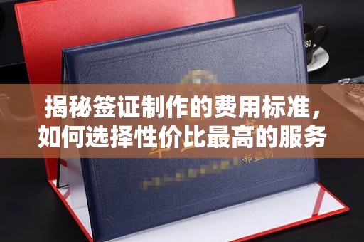 杨陵揭秘签证制作的费用标准，如何选择性价比最高的服务？