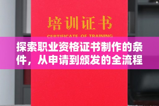 杨陵探索职业资格证书制作的条件，从申请到颁发的全流程解析