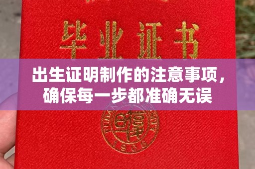杨陵出生证明制作的注意事项，确保每一步都准确无误