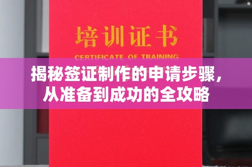 杨陵揭秘签证制作的申请步骤，从准备到成功的全攻略