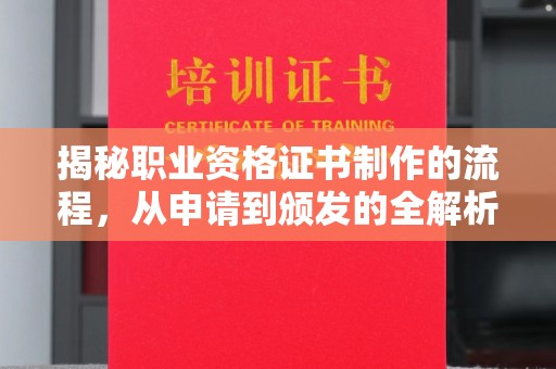 杨陵揭秘职业资格证书制作的流程，从申请到颁发的全解析