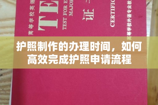 杨陵护照制作的办理时间，如何高效完成护照申请流程