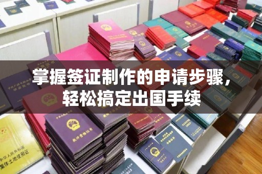杨陵掌握签证制作的申请步骤，轻松搞定出国手续