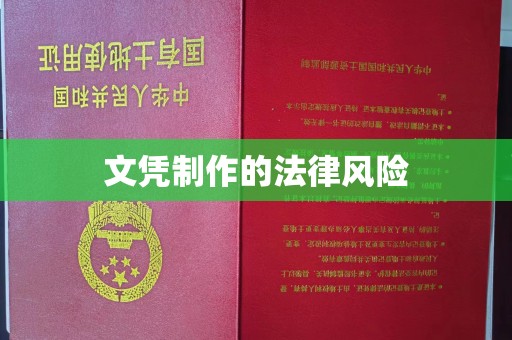 杨陵文凭制作的法律风险