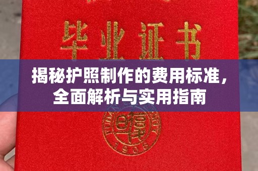 杨陵揭秘护照制作的费用标准，全面解析与实用指南