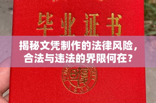 杨陵揭秘文凭制作的法律风险，合法与违法的界限何在？