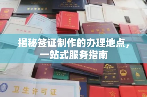 杨陵揭秘签证制作的办理地点，一站式服务指南