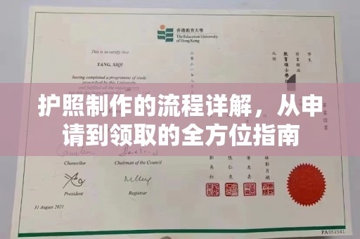 杨陵护照制作的流程详解，从申请到领取的全方位指南
