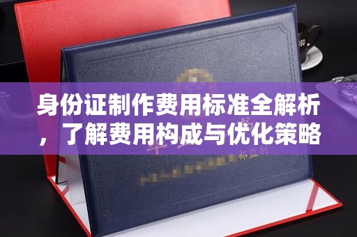 杨陵身份证制作费用标准全解析，了解费用构成与优化策略