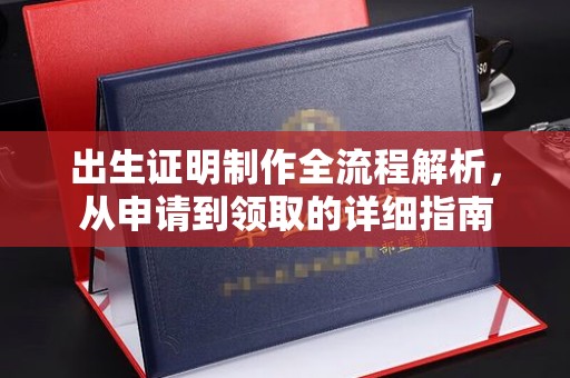 杨陵出生证明制作全流程解析，从申请到领取的详细指南